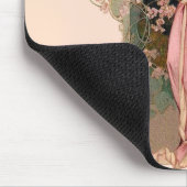 ZIELE/LADY DES MONDES, BLUME IN PINK MOUSEPAD (Ecke)