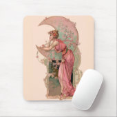 ZIELE/LADY DES MONDES, BLUME IN PINK MOUSEPAD (Mit Mouse)