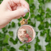 ZIELE/LADY OF THE MOON,BLUME IM PINKMONOGRAM SCHLÜSSELANHÄNGER (Hand)