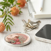 ZIELE/LADY OF THE MOON,BLUME IM PINKMONOGRAM SCHLÜSSELANHÄNGER (Seite)