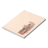 ZIELE/LADY OF THE MOON, BLUME IN PINK NOTIZBLOCK (Rotiert)