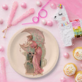 ZIELE/LADY OF THE MOON, BLUME IN PINK PAPPTELLER (Party)