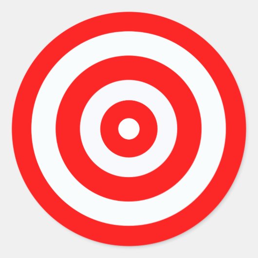 Ziele mit hoher Sichtbarkeit leuchtend farbig Runder Aufkleber (Vorderseite)