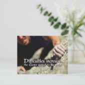 Ziele Motivierend Postkarte (Stehend Vorderseite)