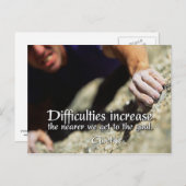 Ziele Motivierend Postkarte (Vorne/Hinten)