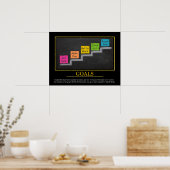 ZIELE - Motivierend Printwerbung für Kinder Poster (Küche)