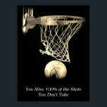 Ziele Motivierend Zitat Basketball Vintag Sepia Poster<br><div class="desc">Ich Liebe dieses Spiel. Beliebte Sportarten - Basketball Game Ball Image.</div>