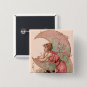 ZIELE/MUNDLADY MIT BLUME IN PINK BUTTON (Vorne & Hinten)