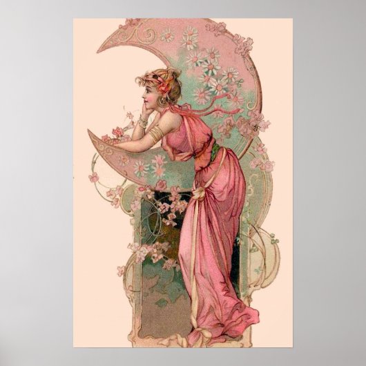 ZIELE/MUNDLADY MIT BLUME IN PINK POSTER (Vorne)