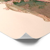 ZIELE/MUNDLADY MIT BLUME IN PINK POSTER (Ecke)