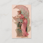 ZIELE/MUNDLADY MIT BLUME IN PINK VISITENKARTE (Rückseite)