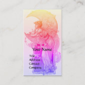 ZIELE/MUNDLADY MIT BLUME LILA VISITENKARTE (Vorderseite)