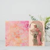 ZIELE/MUNDLADY,PINK FLORAL WIRBEL MONOGRAM BRIEFPAPIER (Stehend Vorderseite)