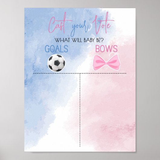 Ziele oder Bögen, die Ihr Stimmzeichen abgeben Poster (Vorne)