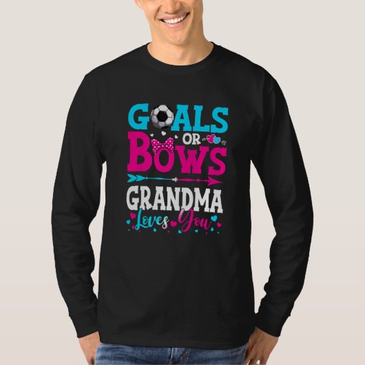 Ziele oder Bogen Oma-Lieben Sie Geschlecht zeigen  T-Shirt (Vorderseite)