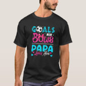 Ziele oder Bögen Papa-Lieben Sie Geschlecht zeigen T-Shirt (Vorderseite)