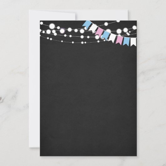 Ziele oder Bögen, Party zur Aufdeckung des Fußball Einladung (Rückseite)