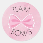 Ziele oder Bögen Teambugen Runder Aufkleber (Vorderseite)