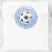 Ziele oder Teamziele Runder Aufkleber (Tasche)