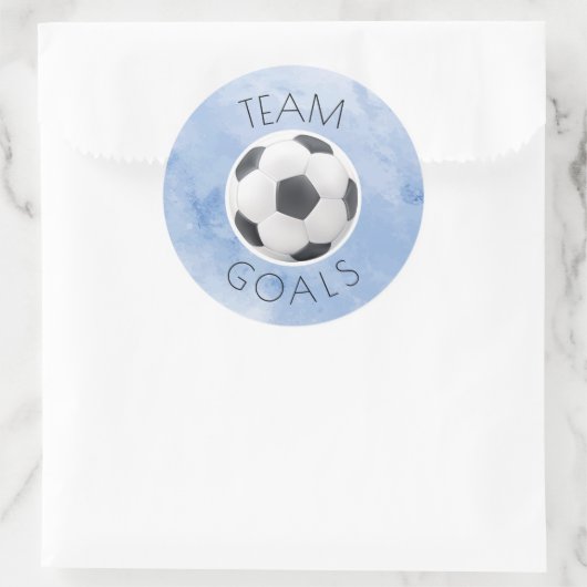 Ziele oder Teamziele Runder Aufkleber (Tasche)