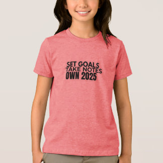 Ziele setzen. Notizen machen. 2025 T-Shirt Tri-Blend Shirt