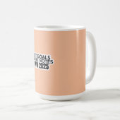 Ziele setzen. Notizen machen. 2025 Tasse (VorderseiteRechts)