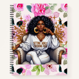 Ziele setzen und sie zerstören notizblock