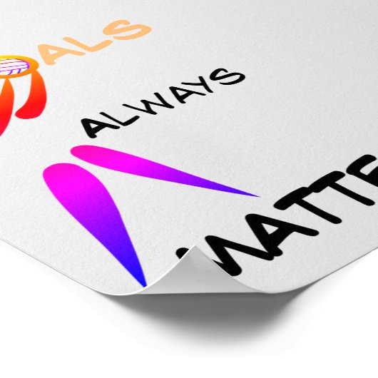 Ziele sind wichtig Motivierend Netball-Zitat Poster (Ecke)