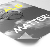 Ziele sind wichtig Motivierend Netball-Zitat Poster (Ecke)