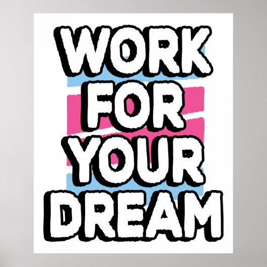 Ziele Träume Erfolg Motivierend Poster (Vorne)