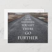 Ziele und Träume motivierend und inspirierend Postkarte (Vorne/Hinten)