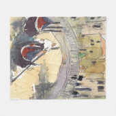 Ziele | Venedig Plein Air Gondelfahrt Fleecedecke (Vorderseite (Horizontal))