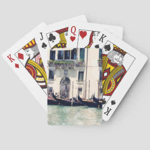 Ziele   Venedig Wasserfront-Fotografie Spielkarten