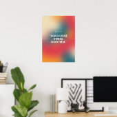 Ziele verursachen Stress. Vermeiden Sie sie. Anti- Poster (Heimbüro)