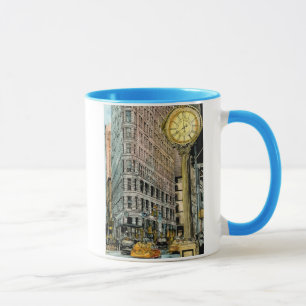 Ziele   Vintage Fifth Avenue Uhr Tasse
