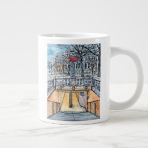 Ziele   Wasserfarben alter Metroeingang Jumbo-Tasse