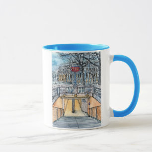 Ziele   Wasserfarben alter Metroeingang Tasse