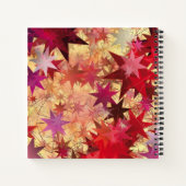 ZIELE ZIELE Rote Sterne Personalisierter Platz Notizblock (Rückseite)