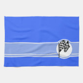 Zielflagge; Blau Geschirrtuch (Horizontal)