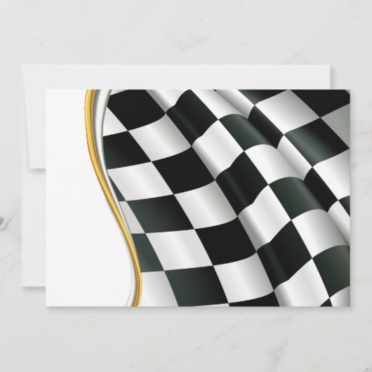 Zielflagge-Einladungen Einladung (Vorderseite)