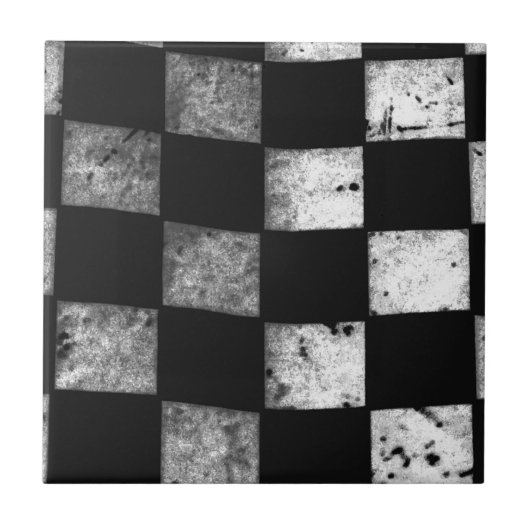 Zielflagge Fliese (Vorderseite)