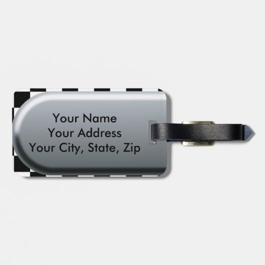 Zielflagge Gepäckanhänger (Rückseite horizontal)