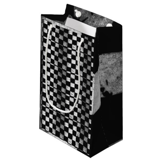 Zielflagge-Geschenk-Tasche Kleine Geschenktüte (Vorderseite Schrägansicht)