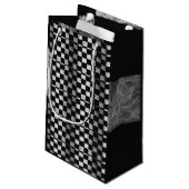 Zielflagge-Geschenk-Tasche Kleine Geschenktüte (Rückseite Schrägansicht)