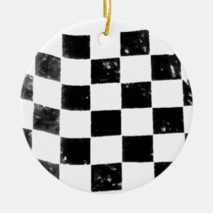 Zielflagge Keramik Ornament
