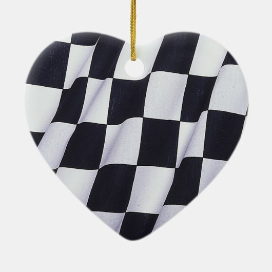 Zielflagge Keramikornament (Hinten)