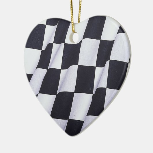 Zielflagge Keramikornament (Links)