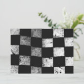 Zielflagge-kundengerechte Hochzeits-Einladung Einladung (Stehend Vorderseite)