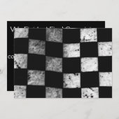 Zielflagge-kundengerechte Hochzeits-Einladung Einladung (Vorne/Hinten)