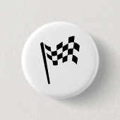 Zielflagge-Piktogramm-Knopf Button (Vorderseite)